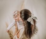 Laço mãe & filha em linho