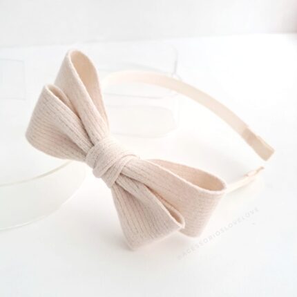 Tiara de malha tricot