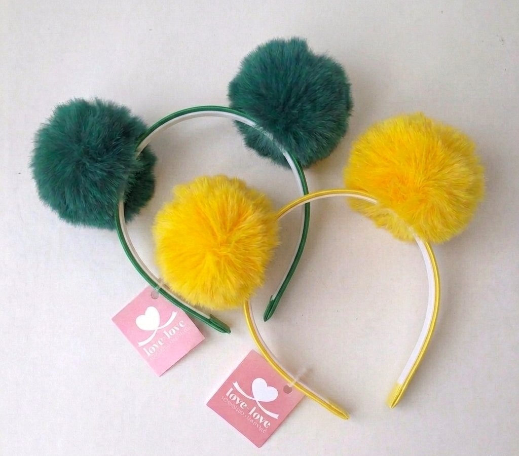 tiaras de pompom Tiara de pompons - Imagem 1